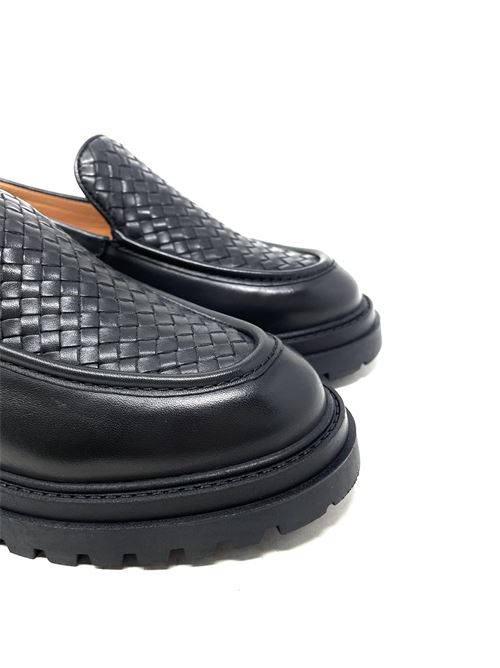 Mocassino donna intrecciato IL LACCIO | KEMER105824LEATHERBLACK